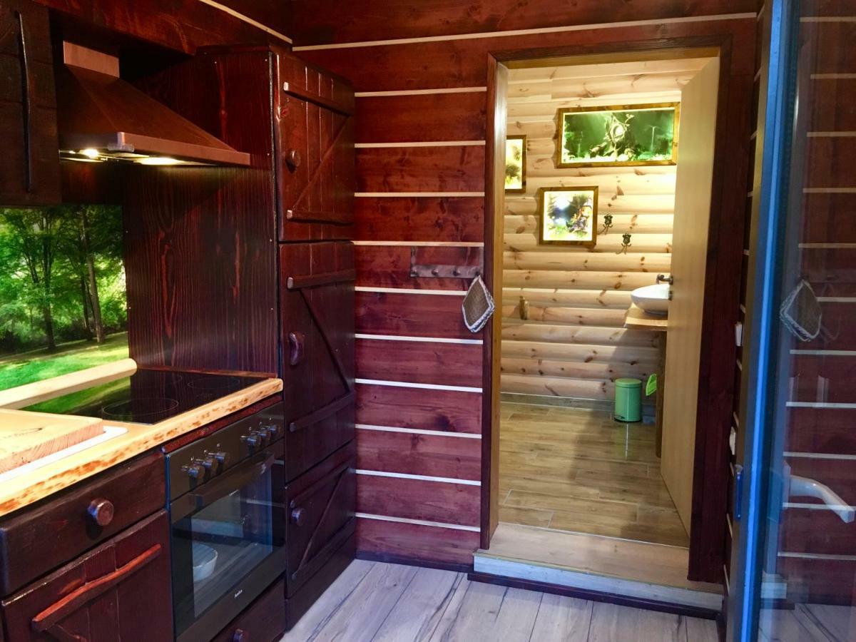 Holzhaus Trollbluemchen Am Wald Und See Neuruppin Exterior foto